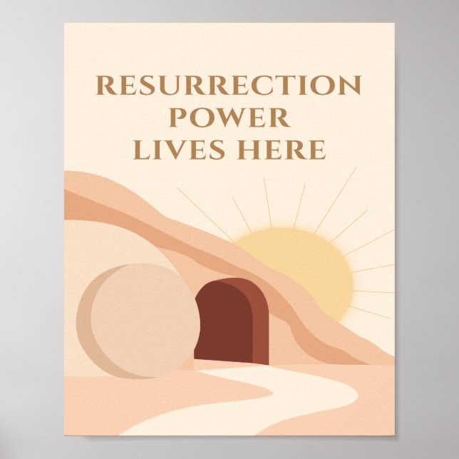 Affiche Resurrection Power Lives Here Easter 2026 (Devant)