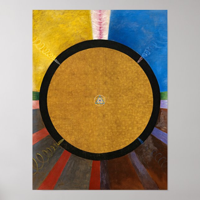 Affiche Retable, Groupe X, No 3 par Hilma af Klint (Devant)