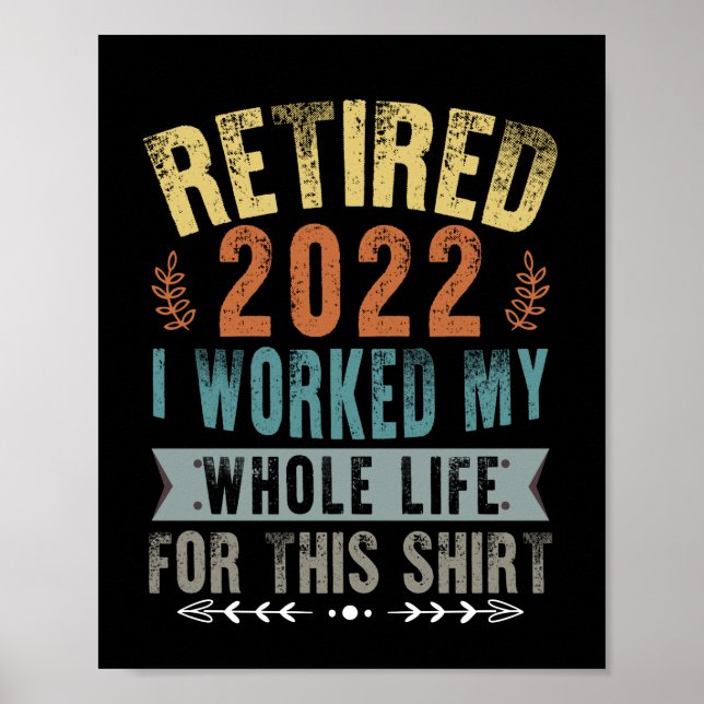 Affiche Retired 2022 (Devant)