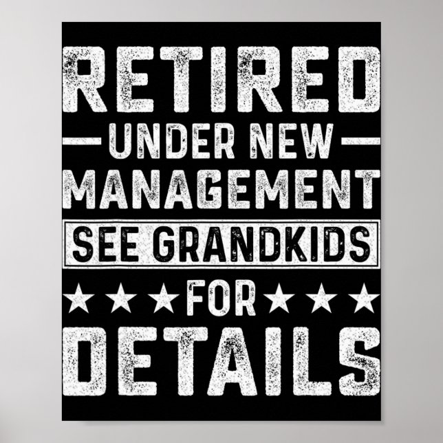 Affiche Retirement Gag Party Retired Under New Management  (Devant)