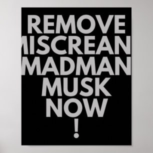 Affiche Retirer Madman Musk, un mécréant !