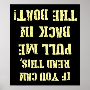 Affiche Retirez-moi dans le bateau