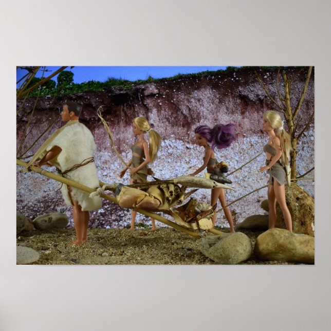 Affiche Retour à la maison après la chasse. (Devant)