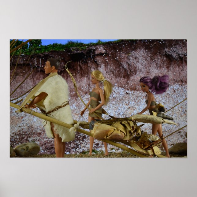 Affiche Retour à la maison après la chasse. (Devant)