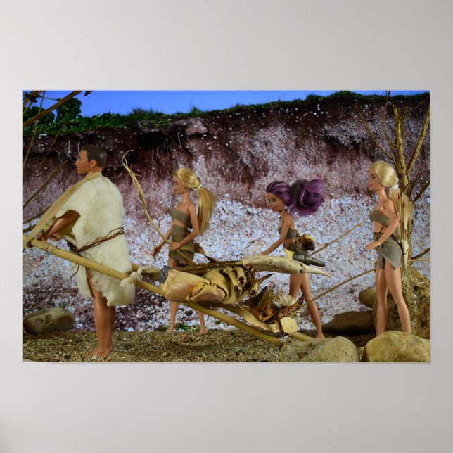 Affiche Retour à la maison après la chasse. (Devant)