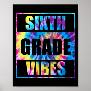 Affiche Retour à l'école 6e année Vibes Premier jour d'éco