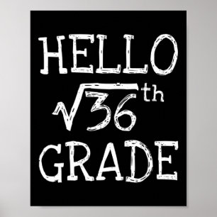 Affiche Retour À L'École 6E Carré Racine De 36 Math Ki