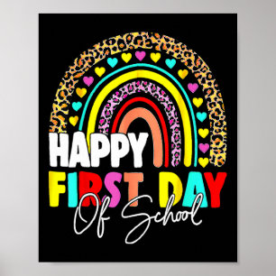 Affiche Retour à l'école Amusement Joyeux Premier Jour d'é
