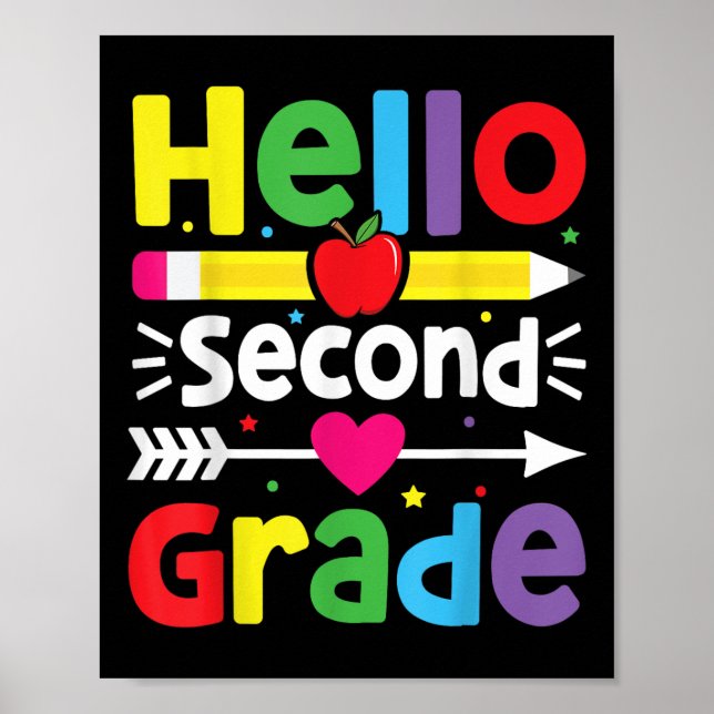 Affiche Retour À L'École Bonjour Équipe de 2e année B (Devant)