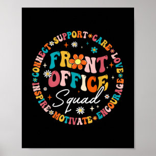 Affiche Retour À L'École Bureau De L'Enseignant Squad Drôl