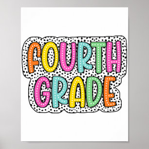 Affiche Retour À L'École Dalmatie Dots Enseignant Étudiant
