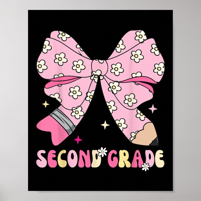 Affiche Retour À L'École Deuxième Classe Enseignant Coquet (Devant)