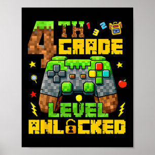 Affiche Retour à l'école élève de 4e année joueur premier