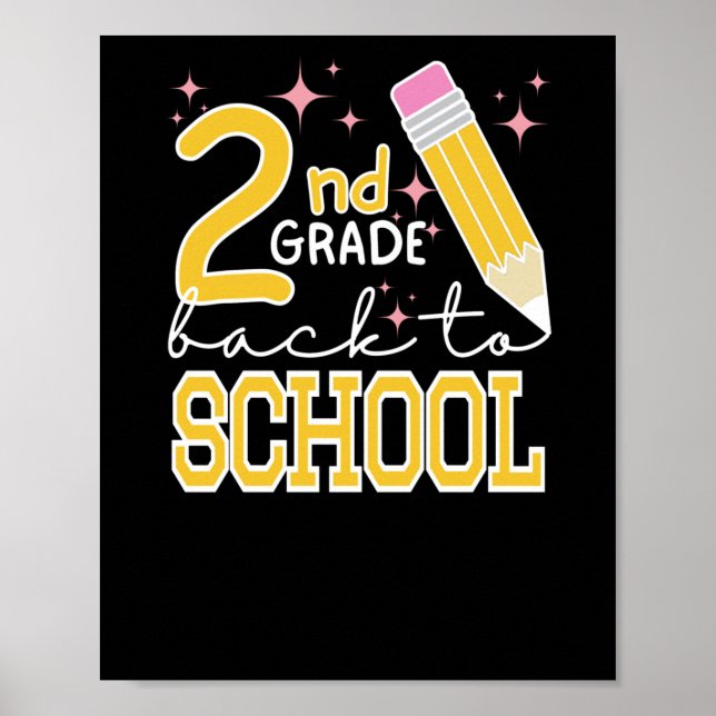 Affiche Retour À L'École En Deuxième Année (Devant)