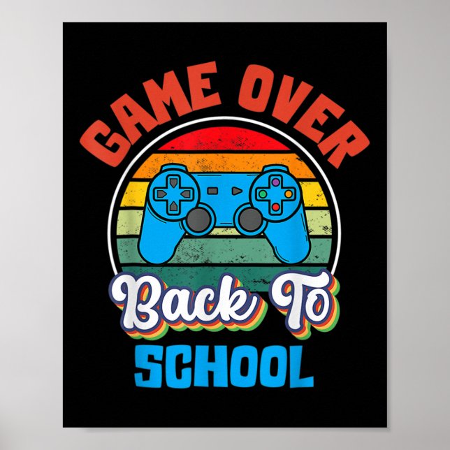 Affiche Retour À L'École Fun Jeu Sur L'Étudiant Consenté (Devant)
