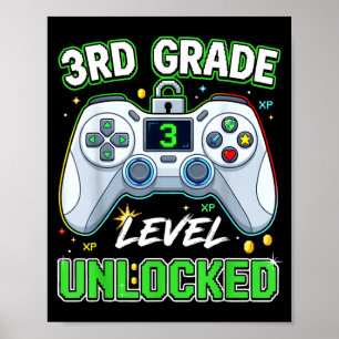 Affiche Retour à l'école garçons de 3e année joueur premie