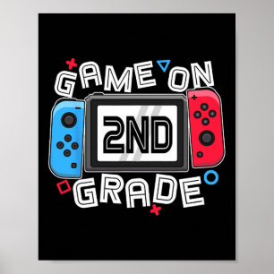Affiche Retour à l'école jeu activé 2e année amusant joueu