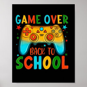 Affiche Retour À L'École Jeu Amusant Sur L'Étudiant