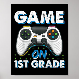 Affiche Retour À L'École Jeu Sur 1Ème Année Jeu Amusant Ga