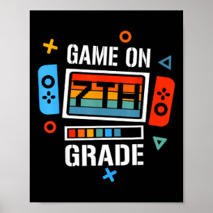 Affiche Retour À L'École Jeu Sur Le Jeu De La 7E Année Fun