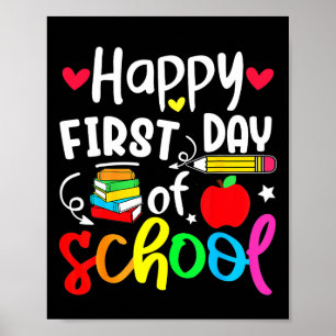 Affiche Retour À L'École Joyeux Premier Jour De L'Étudiant