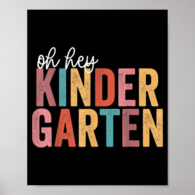 Affiche Retour À L'École Kinder Étudiants Enseignant Oh He (Devant)