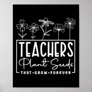 Affiche Retour à l'école Les enseignants plantent des grai