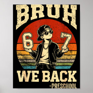 Affiche Retour à l'école mec retour à la maternelle 6 7 pr