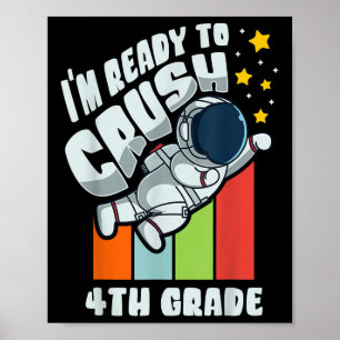Affiche Retour à l'école Mignon Premier Jour De 4e Astrona