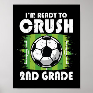 Affiche Retour à l'école Premier jour de 2e année Football
