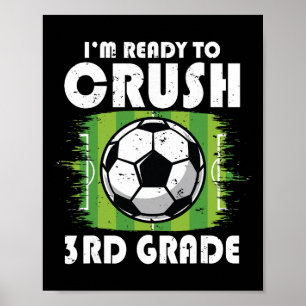 Affiche Retour à l'école Premier jour de 3e année Football