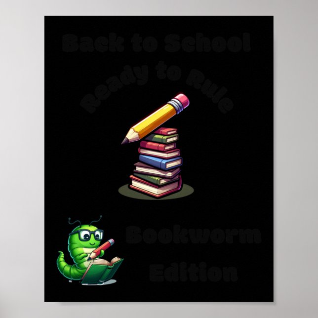 Affiche Retour À L'École Prêt À Régler Bookworm Edition St (Devant)