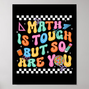 Affiche Retour à l'école Prof de maths Les maths c'est dur