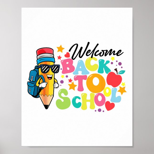 Affiche Retour à l'école professeur drôle d'amour  (Devant)
