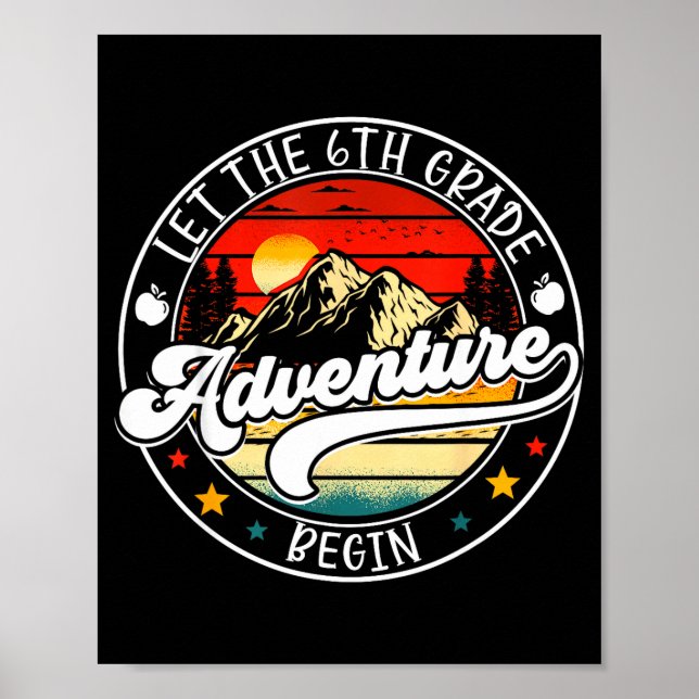 Affiche Retour à l'école, que l'aventure de 6e année comme (Devant)