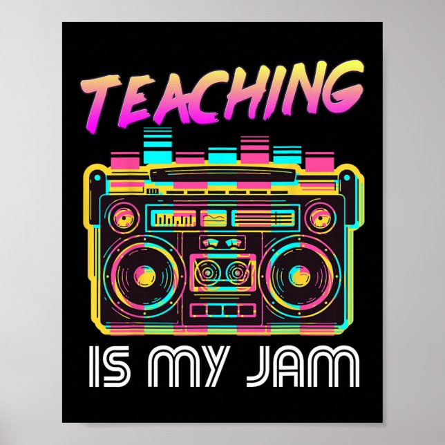 Affiche Retour à l'école Retro Enseignement est My Jam 80s (Devant)