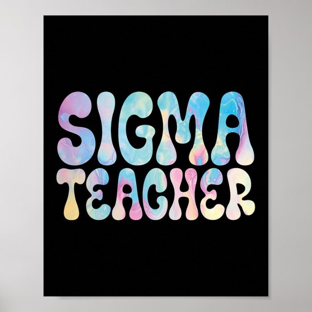 Affiche Retour à l'école Sigma Enseignant mème amoureux Hu (Devant)