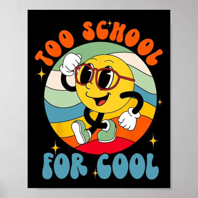 Affiche Retour À L'École Sourire Visage À L'École Pour Le  (Devant)