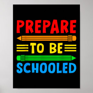 Affiche Retour À L'École Tenue De Professeur Drôle Se Prép