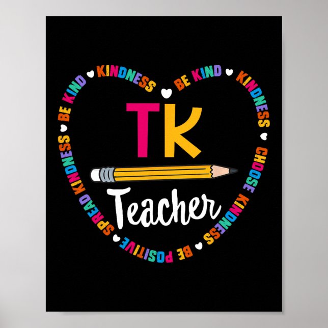 Affiche Retour à l'école TK Enseignant transition maternel (Devant)