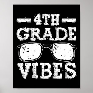 Affiche Retour à l'école Vibes de 4e année