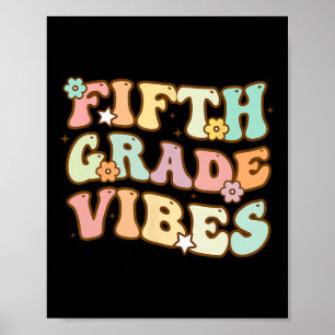 Affiche Retour À L'École Vibes De Cinquième Année Étudiant