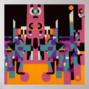 Affiche Retour Allée de nuit du voyage - Ken Gage Art