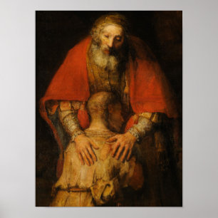 Affiche Retour du Fils prodigue par Rembrandt