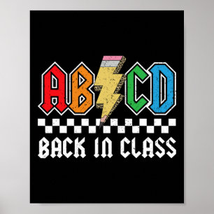 Affiche Retour En Classe Rocks Retour À L'École Garçons Fi