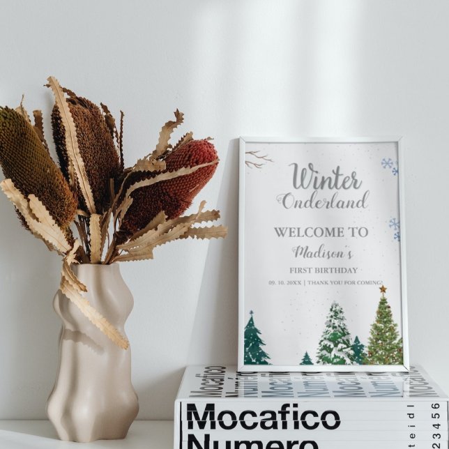 Affiche Retour en Onderland Noël Bienvenue fête d'annivers (Créateur téléchargé)