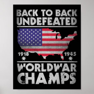 Affiche Retour Retour Retour Guerre Mondiale Indéférée Cha