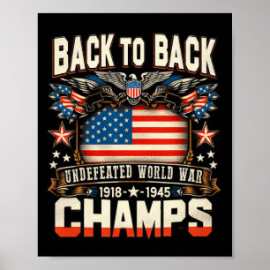 Affiche Retour Retour Retour Guerre Mondiale Indéférée Cha