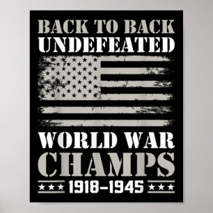 Affiche Retour Retour Retour Guerre Mondiale Indéférée Cha