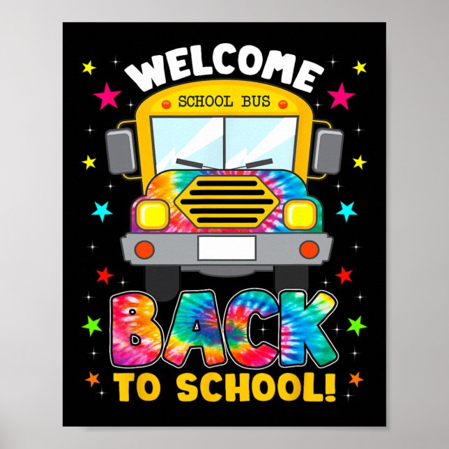 Affiche Retourner À L'École Fun Outfit School Bus Driver (Devant)